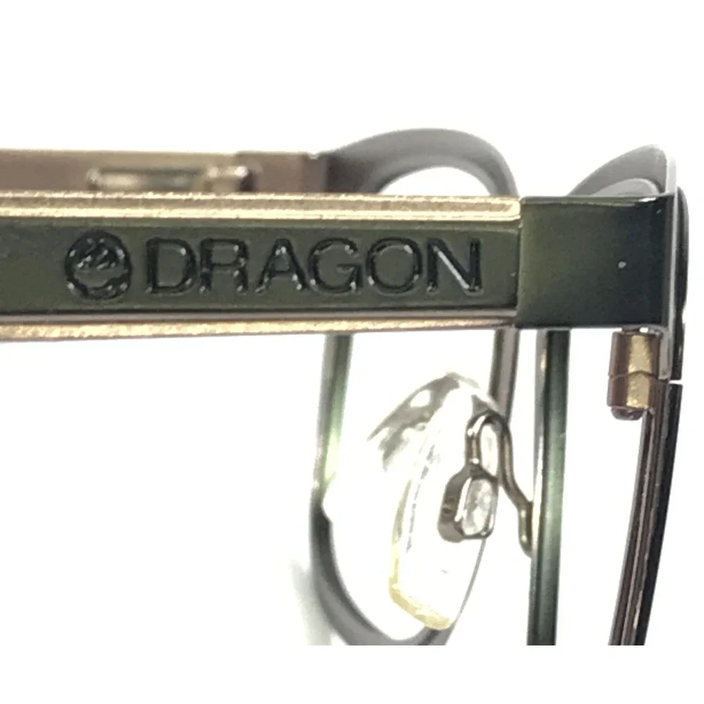 Dragon Eyeglasses Frames WOLFE DR176 070 Black Gray Square Full Rim 51-20-140